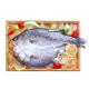 Frais à frais, congeler trois, retirer le bar blanc de la banane, retirer les écailles, retirer les branchies, retirer les organes internes, le poisson frais, le poisson en haute mer, les fruits de mer, 3, retirer le bar blanc de la banane, 2100g (1050g * 2 paquets)
