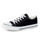 HUILI Classic Men and Women Chores de toile à haut basses Spring and Automn Board Chaussures décontractées Chaussures Couple Couple Sports Chaussures 391 Black 38