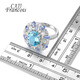 CAJJ Francois 4.60 carat topaz ring for women, natural colored gemstone, 925 silver inlaid jewelry, No. 13