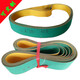 Four-sided planed nylon sheet-based high-speed transmission wear-resistant flat belt textile dragon spindle belt yellow and green industrial synchronous conveyor belt 800*30*2 others