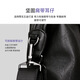 Cow mallette sac à main masculin Horizontal Business Casual Sac Men's Sac Mend Computer Sac C-9888 Black 14 pouces