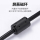 AIMOXUN convient au câble de données de programmation Mitsubishi plc FX3U / 1S / 1N / 2N / 3GA DÉLICTION DE COMMANDE DE DEBUG Câble Câble USB-SC09-FX [Black économique] avec anneau magnétique 2,5 mètres