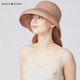 Maria Gucci (MARJA KURKI) sun hat women sun protection hat UV brim hat Solid color European top hat Brown