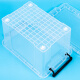 HAYSDIK HKCL-695 Caja de almacenamiento engrosada transparente Organizador de caja de almacenamiento de plástico 80#65*45*30 cm (sin rueda)