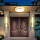 High-quality entrance ceiling lights, hallway lights, house lights, eaves, balcony, outdoor balcony lights, outdoor waterproof doors, 6626-40 cm - three-color light-36W