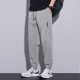 Jewish ice silk casual pants for men's summer thin slim pants for men's loose Harren quick-drying elastic stretch-fitting trousers 1915 khaki + 1915 light gray M