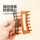 
[Jelly Clip] Korean high-end hair clip shark clip durable clip fashion hair accessories for women cross white 13cm + square tea 10.5cm [2-piece set large]