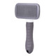 Qi Oh Cat Comb Cat Hair Remover Brush Dog Comb Pet Hair Removal Supplies Cleaner Needle Comb Cat Hair Comb Elegant Gray (One-click Hair Removal)