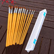 Xiedetang 826 Wolf Hair Brush, cheveux mélangés à plats plats rond à eau craie, pinceau en acrylique, brosse à huile Xiedetang, brosse de peinture pour les graffitis pour débutants pour enfants, ensemble complet de 12 pièces (boîte à enclos)