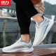 Zapatos deportivos guerreros zapatos para correr para hombres, zapatos para hombres voladores transpirables para hombres G497c blanco/verde 42