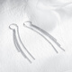Suhan Platinum Ear Wire PT950 Platinum Fashion Tassel Long Ear Wire Ear Plug Feminine Tassel Ear Wire 2.87g