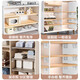 Jianzhou Wardrobe Partition Customized No-Punch Shelf Cabinet Bookshelf Compartment Shoe Cabinet Kitchen Partition Board Paint-Free Ecological Board Customized Photoshoot, For Other Colors Contact Customer Service