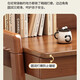 Konoha Whisper Massivholz Schreibtisch Bücherregal Integrated Study Desk Home Study Computer Schreibtisch Einfacher moderne Büro Schreibtisch Schlafzimmer Schreibtisch Weiß Single Tabelle 120*60*135 cm