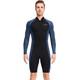 DIVE&SAIL men's wetsuit 1.5MM warm and thickened long-sleeved one-piece sun protection and cold protection snorkeling surfing swimsuit dark blue M