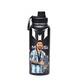 NEXT ROAD British co-branded World Cup football star Messi and Ronaldo thermos cup stainless steel men's portable Dundun sports water bottle space bottle black-Messi 1000ml