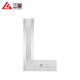 Three-quantity high-precision stainless steel right-angle ruler 50-300mm knife-edge square ruler 90-degree angle ruler knife-edge turning ruler JD417 125*80mm