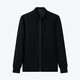 Qipai wool-containing stand-collar jacket men's fashion casual geometric jacquard knitted jacket