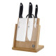 ZWILLING German Silver Dot Magnetic Five-piece Bamboo Knife Holder Set 32873-000-752 Boutique