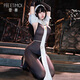 Yiqingyao [Information Confidential] Sexy Uniform Open-End-Pyjama und Kleidung leidenschaftlich 2024 Neues Kampfrobe 6231 Dunkle Nacht + Handschuhe Einen Größe Empfohlenes Gewicht 80-135 Jin [Jin entspricht 0,5 kg]