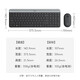 Logitech MK470 Keyboard and Mouse Set Wireless Keyboard and Mouse Set Mute Full Size Thin Keyboard Office Business Travel Set MK470 Dogwood Powder