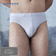 Schiesser Men's Underwear Modal Breathable Briefs [European Imports] E5/20036S Black 1 Pair L
