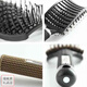 He Jiagong's rib comb for men with big back and oily hair blow-drying, curly hair comb, fluffy hair styling comb artifact, affordable comb set of four