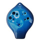 TNG Ocarina Tubo compuesto de seis hoyos AC Tune Tune Tune Double Tube Doble Tubo de 6 hoyos Instrumento musical de cerámica de cerámica de cerámica Azul