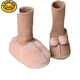 G.Duckkids3-6-Dezember Schaffell-Fur-Fur-Babybaby Schuhe und Socken Kleinkinder warm verdickte weich