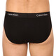 Calvin Klein Urlaubsgeburtstagsgeschenk Calvin Crane Herren komfortable Dreier-Pack-Slips Pheties NB3527A Schwarz/Schwarz/Orange DY6 M
