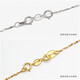 Fat Donglai's same 18/k gold connecting buckle head 18/K gold necklace buckle yellow/gold bracelet and anklet extension 4.5/mm double spring buckle (white gold)