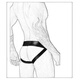 T-string men's L men's sexy underwear patent leather double thong U protruding butt T-pants sexy sexy underwear black L