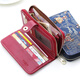 Hua Xiaoyao La pequeña concubina del vecino 2021 NUEVA billetera Long Bear Multi-Card Girl's Clutch Multi-Function Willet Willet Red