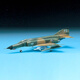 
ACADEMY American aircraft bombing fighter assembled army simulation ornaments gift import model 1/144 F-4E ghost fighter 12605