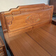 Millennium Shengshi Solid Wood Bed Golden Rosewood Antique Double Bed Chinese Carved Large Bed Classical Bedroom Furniture Rosewood Solid Wood Bed 1.8*2.0m Full Mortise and Tenon Style