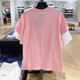 Nike (Nike) Kurzärärmelte T-Shirt Frauen Sommer Neue gedruckte Sportbekleidung loser atmungsaktivem runden Hals Casual Top FN3711 FJ7714-690 Pink XS