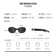 CAPONI sunglasses women polarized sunglasses retro cat eye driving glasses anti-ultraviolet sun protection big face makes you look slim and fashionable