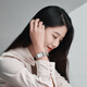 Emporio Armani watch women's European and American watch small green watch retro belt fritillary quartz watch Chinese Valentine's Day gift for girlfriend retro square plate AR11148