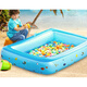 Piscina de pesca inflable para bebés sangshu piscina de pesca para niños de piscina para niños mares de la playa parque para el hogar juguetes para niños jugando cubierta de piscina 130 cm piscina piscina piscina de arena + bomba eléctrica
