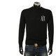 Armani Axe Autumn e Invierno Pure Wool Pure Warm Round Neck Suéter 8nzm4r ZM8AZ Negro 1200 2XL