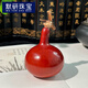 MOYAN Jade red gourd cultural toy hand piece, single-hand twisted small gourd for boys to play with, jade standard gourd 4-6cm A22-106 1 piece