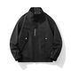 Nanyuqiu (NANYUQIU) jacket men's autumn jacket Korean style versatile 2021 new loose stand collar hooded outer wear trendy men's sports 6218 blue (stand) collar 2XL (140-160Jin [Jin equals 0.5 kg])