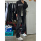7 hochwertige amerikanisch gewaschene Jeans für Herbst und Winter neuer Stil neuer Stil loser Weitbein trendiger High Street Casual Straight Work Hosen WKXS-K683 Black L.