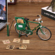 Star rudder 28 big bar bicycle model mini metal simulation old-fashioned bicycle retro nostalgic old objects ornaments green