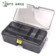 Ripa Fishing Accessories Box Thickened Double-layered Lure Bait Double-sided Deepened Storage Box Accessories Tool Box Multi-Functional Fishing Gear Gun Color Double-layered Lure Box