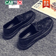 Kartel Krokodilschuhe Herren 2025 Neue Frühling, Sommer- und Herbst -Herrenschuhe Spirit Junger Mann Lazy Man Kicks Britische Freizeitlederschuhe 683 Schwarz 39