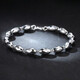 Jincaifu pt950 platinum bracelet men's platinum olive bead bracelet men's personalized laser bead bracelet platinum olive bead bracelet about 6.6g thick 4mm