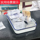 医院抽血室工作台物品收纳搪瓷托盘白色瓷方盘实验室长方形托盘 搪瓷盘3524