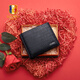 Guski (GUSKI) French brand men's wallet for men short genuine leather men's cowhide wallet high-end birthday Father's Day gift for men [counter gift box] 860017-1 short model first layer cowhide/fashionable versatile