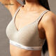 Calvin Klein Unterwäsche 24 Herbst Neue Frauen CK Komfortable Top Support Light Sports Wireless Weste Bra Qp3271o P7A-Coconut Blue Grey S
