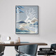 
Shunjixiangli light luxury meter box decoration painting vertical version without punching modern simple restaurant cover switch box hanging painting living room mural JD12049 Fulu Xiangsui 50*70cm (blocking 40*60) hydraulic black frame